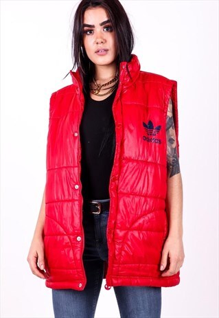 VINTAGE ADIDAS PUFFER GILET JACKET AWJ264