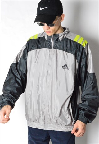 2000 GREY ADIDAS SHELL TRACK JACKET