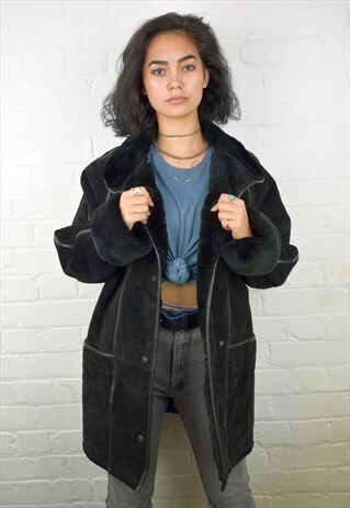 VINTAGE 90'S SHEARLING COAT