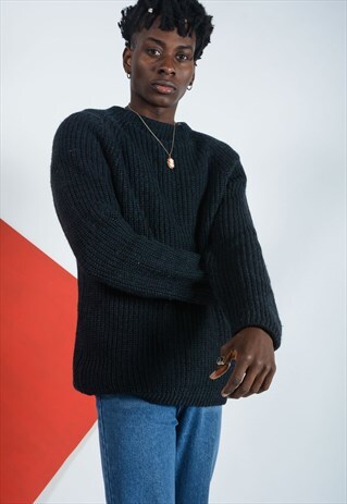 VINTAGE CHUNKY CABLE KNITTED JUMPER