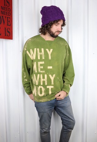 LIAM GALLAGHER INSPIRED OVERSIZED ROUND NECK SWEATSHIRT