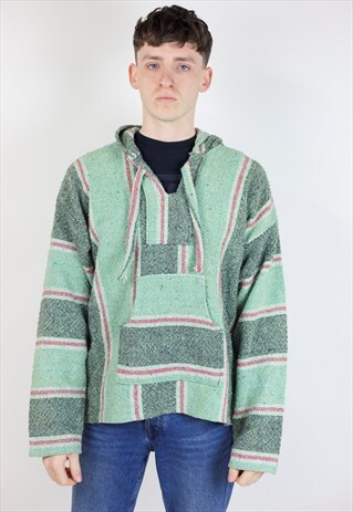 VINTAGE 90S BAJA WOOL KNIT HOODIE
