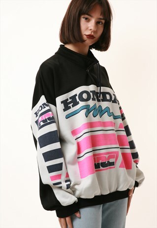 90S ITALIAN VINTAGE OLDSCHOOL HONDA JUMPER SWEATSHIRT 16160