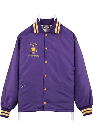 VINTAGE 90'S CANTON VARSITY JACKET COLLEGE LETTERMAN BUTTON