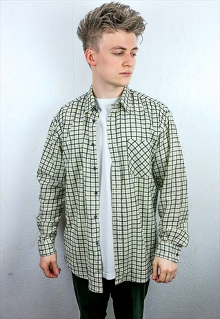 VINTAGE CHECK FLANNEL SHIRT