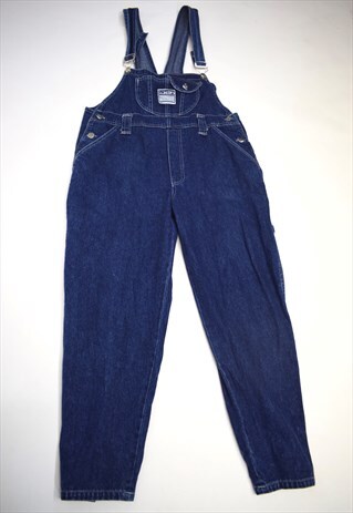 VINTAGE 90S TAKEZO BLUE DENIM DUNGAREES