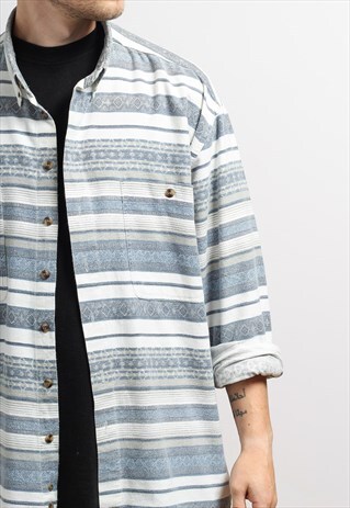 VINTAGE AZTEC INCA SHIRT 90S