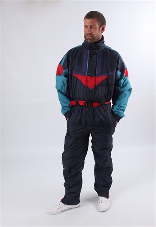 VINTAGE FULL SKI SUIT SNOW M 40" 42" TALL (51K)