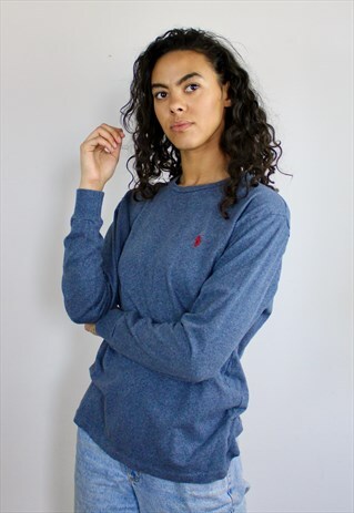 VINTAGE 90S RALPH LAUREN LONG SLEEVE LOGO T-SHIRT