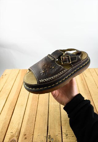 VINTAGE DR MARTEN BROWN SANDALS UK 6