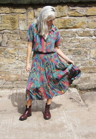 PAISLEY SHIRT DRESS