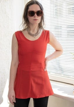 Vintage 80's Red Mini Dress/Top