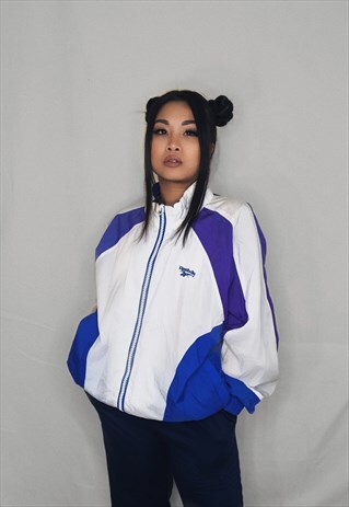 VINTAGE REEBOK SPORTS TRACKSUIT TOP WINDBREAKER JACKET