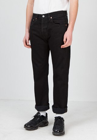 VINTAGE BLACK LEVI'S 501 FIT DENIM JEANS