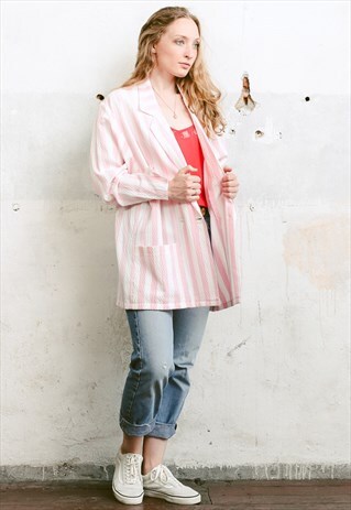 VINTAGE 90S STRIPED BLAZER