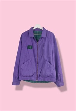 Vintage Golf Harrington Jacket in Purple L