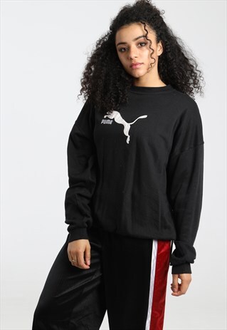 90S PUMA EMBROIDERED LOGO SWEATSHIRT