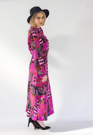 VINTAGE 60'S BOHO MAXI DRESS
