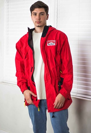 VINTAGE MARLBORO CIGARETTE LOGO JACKET LOGO 90S XL 25.1