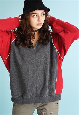 Y2K ATHLEISURE SPORTS OVERSIZED SWEATSHIRT JUMPER