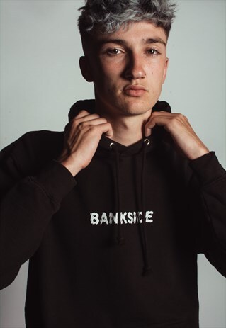BANKSIDE GLASS GRAPHIC LOGO HOODIE BLACK