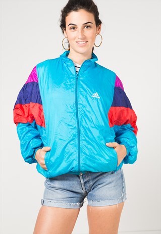 VINTAGE 80'S USA ADIDAS SHELL SPORT JACKET / S1070