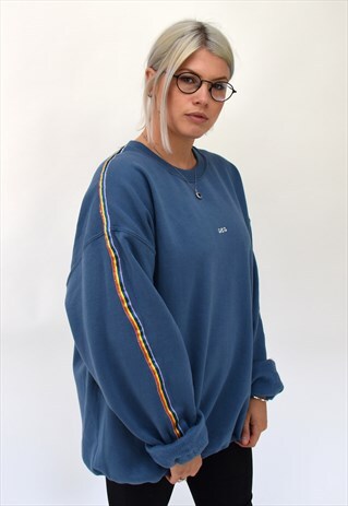 G&G UNISEX INDIGO RAINBOW RIBBON STRIPES