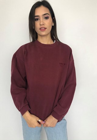VINTAGE LEVIS 90S USA SWEATSHIRT SWEATER JUMPER SPORTS