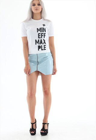 MINIMUM EFFORT MAXIMUM PLEASURE WHITE TSHIRT