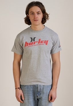 Vintage Hurley T-Shirt Men's Grey