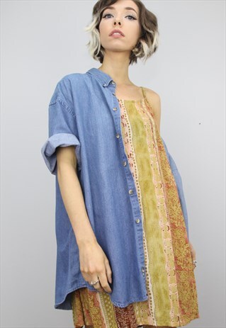 VINTAGE 90S OVERSIZED DENIM SHIRT