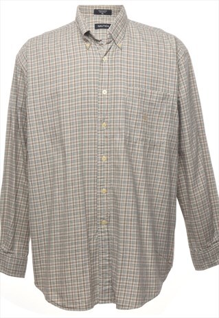 VINTAGE NAUTICA CHECKED SHIRT - XL