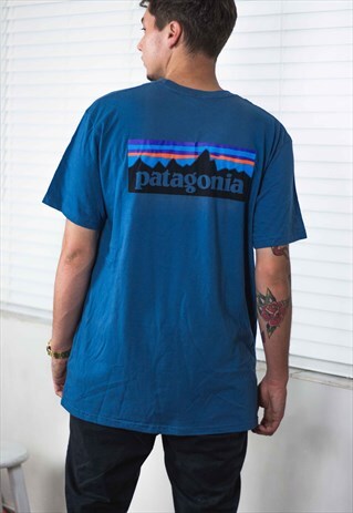 VINTAGE PATAGONIA T-SHIRT LOGO 90S L 8.2