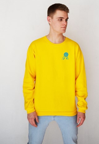 YELLOW SUNSET (BLUE) SWEATSHIRT