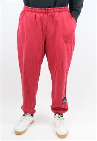 VINTAGE ADIDAS 90'S RED TRACKSUIT BOTTOMS
