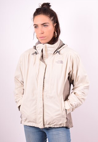 THE NORTH FACE WOMENS VINTAGE WINDBREAKER JACKET SMALL BEIGE