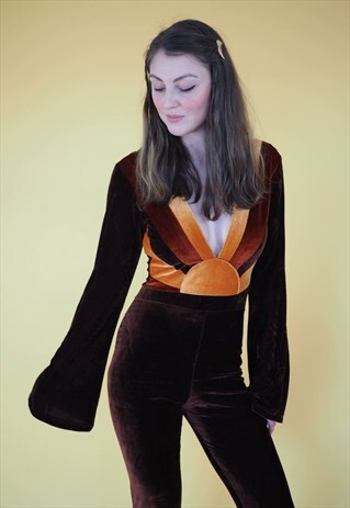 VELVET 70S INSPIRED JUMPSUIT