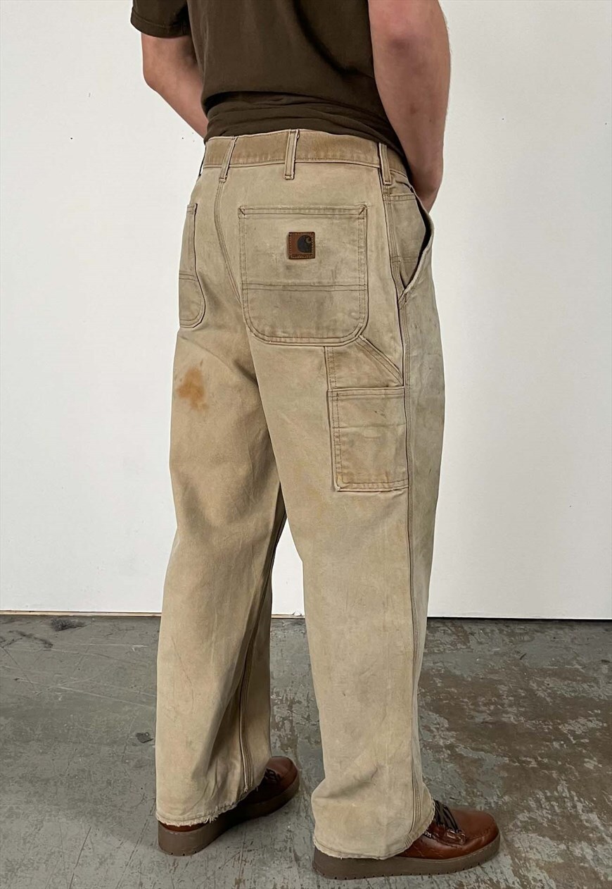 Carhartt khaki 2025 carpenter pants