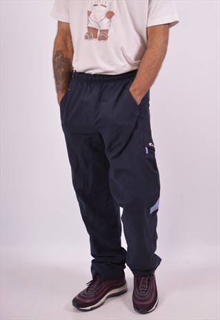 VINTAGE CHAMPION TRACKSUIT TROUSERS NAVY BLUE