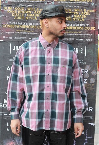 VINTAGE LACOSTE CHECK SHIRT