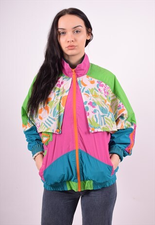 WOMENS VINTAGE JACKET LARGE MULTI 90'S