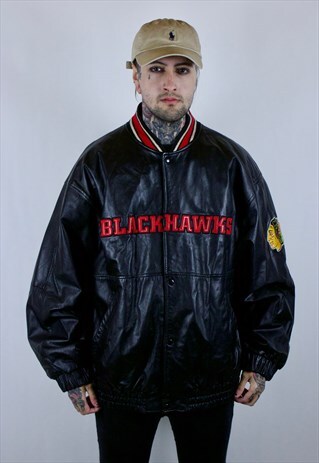 VINTAGE STARTER LEATHER BOMBER JACKET
