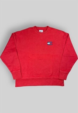 Tommy Jeans Sweatshirt in Red