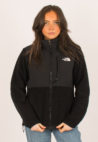 VINTAGE BLACK NORTH FACE DENALI FLEECE MEDIUM 8