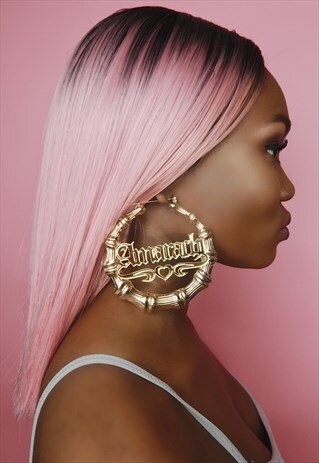 PERSONALISED BAMBOO EARRINGS