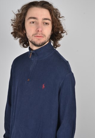 VINTAGE POLO RALPH LAUREN 1/4 ZIP SWEATSHIRT