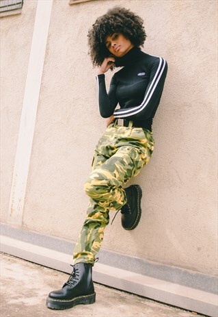 CARGO YELLOW CAMUFLAGE TROUSER