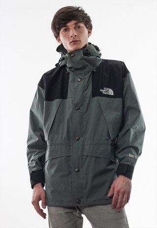 VINTAGE THE NORTH FACE GORE-TEX SHELL WINDBREAKER 90S GREY