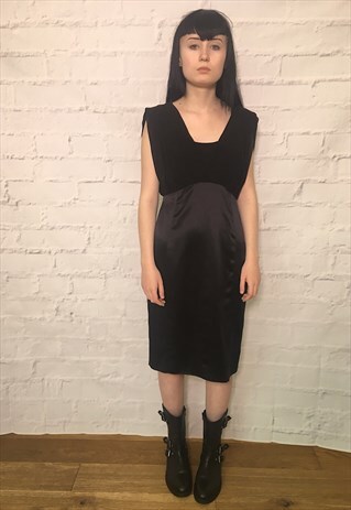 LITTLE BLACK CHIFFON SILK AND SATIN