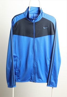 Vintage Sportswear Nike Track Logo Jacket Blue Black